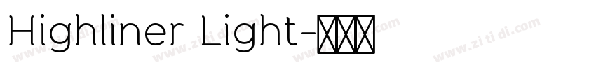 Highliner Light字体转换